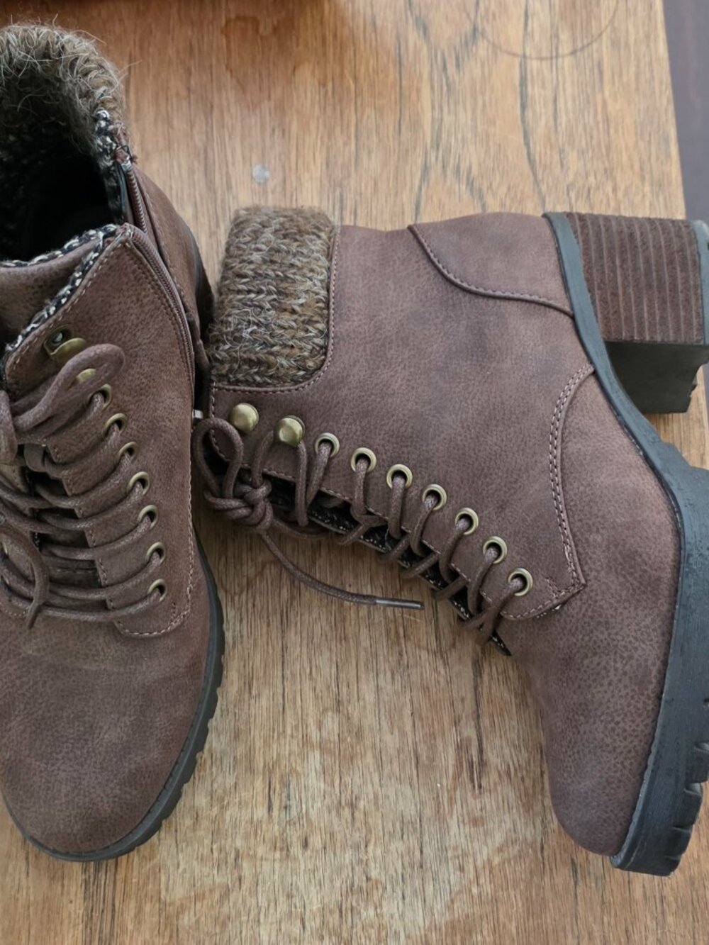 DLG Brown Ankle Boots Sz 7